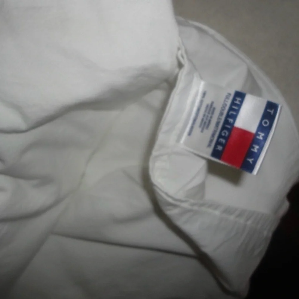 3-1 Deal TOMMY HILFIGER FLAG BLUE WHITE OXFORD STRIPES (1) FULL FLAT SHEET